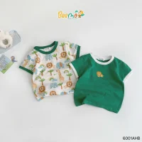 Set 2 Áo Thun Cộc Tay Beemo Xanh Lá Cho Bé Combo Siêu Tiết Kiệm