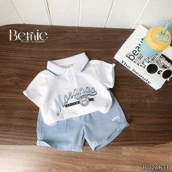 Set Bộ Polo Cộc Tay Bernie Morango Cao Cấp Cho Bé